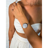 Mini Boho Lip Balm Bracelet in White Gold